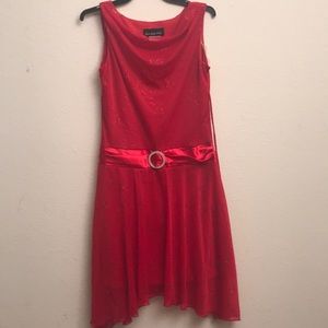 Girls red dress